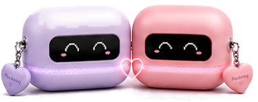 Pocknoq Couple — lilac and coral pair with magnetic connect